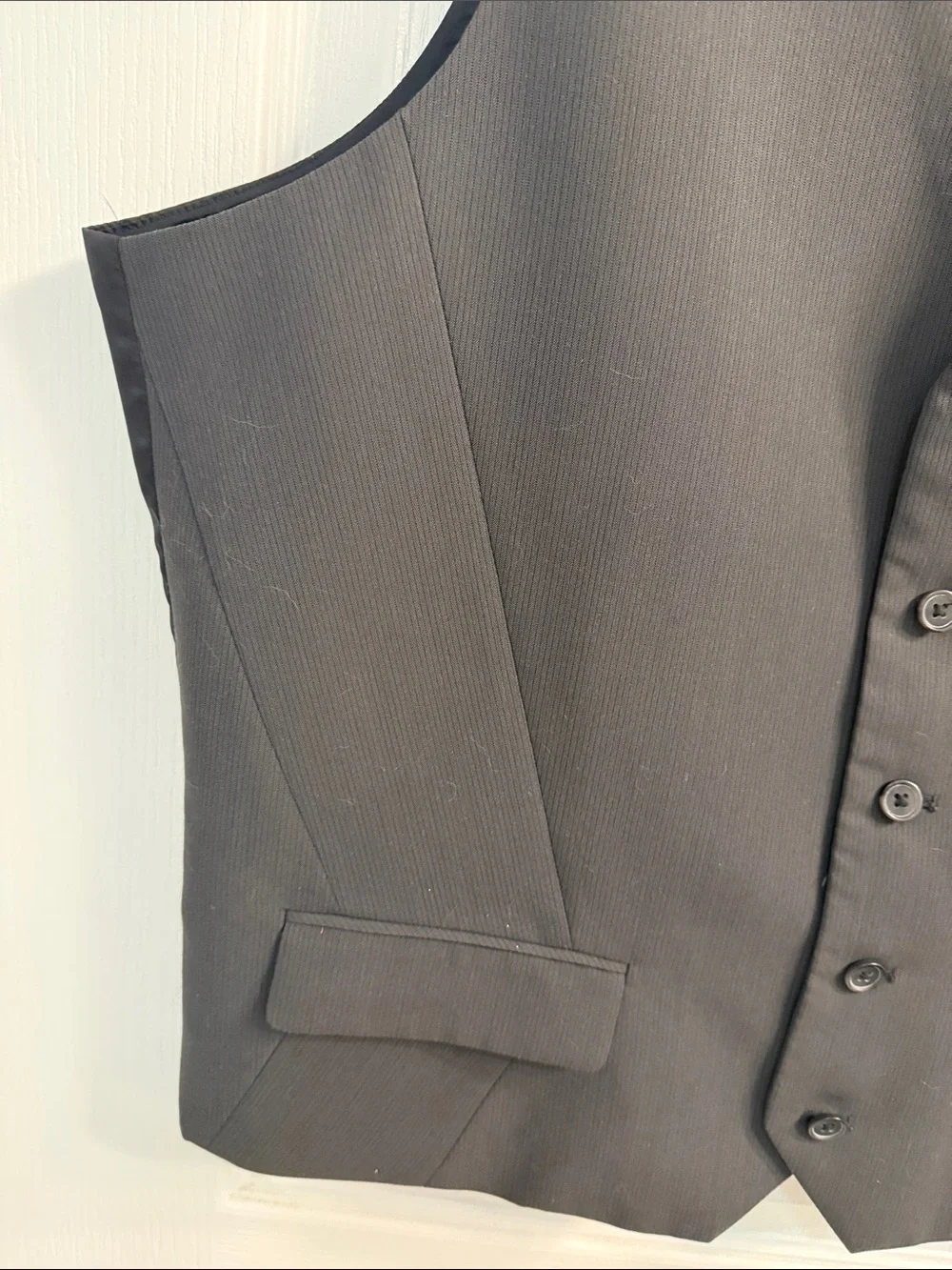 Alfani Men's Gray Slim Fit Dress Vest -Modern